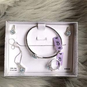 Blue Sapphire Jewelry Set